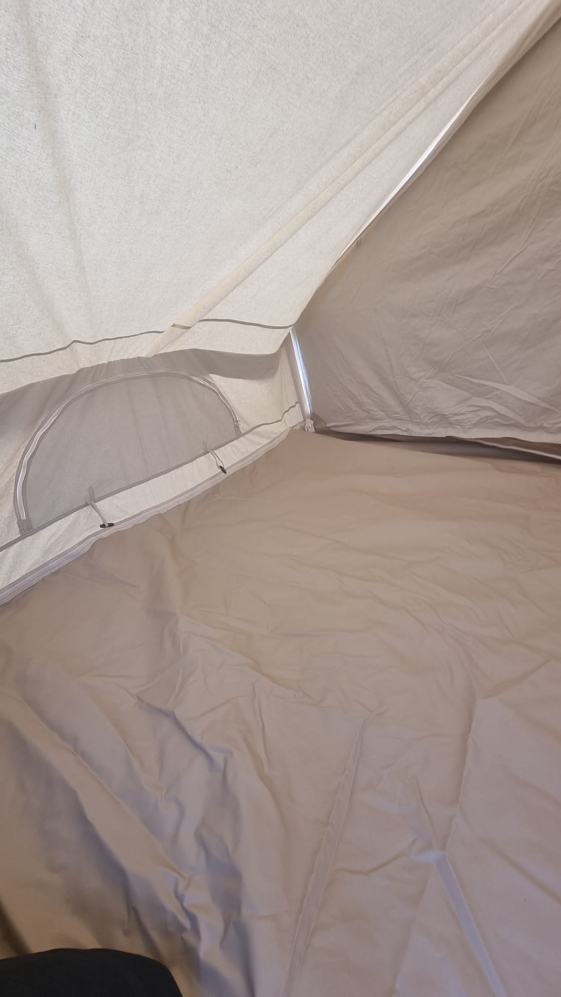 Bell Tent Canopy Awning and Porch Attachment With Sewn In Groundsheet's