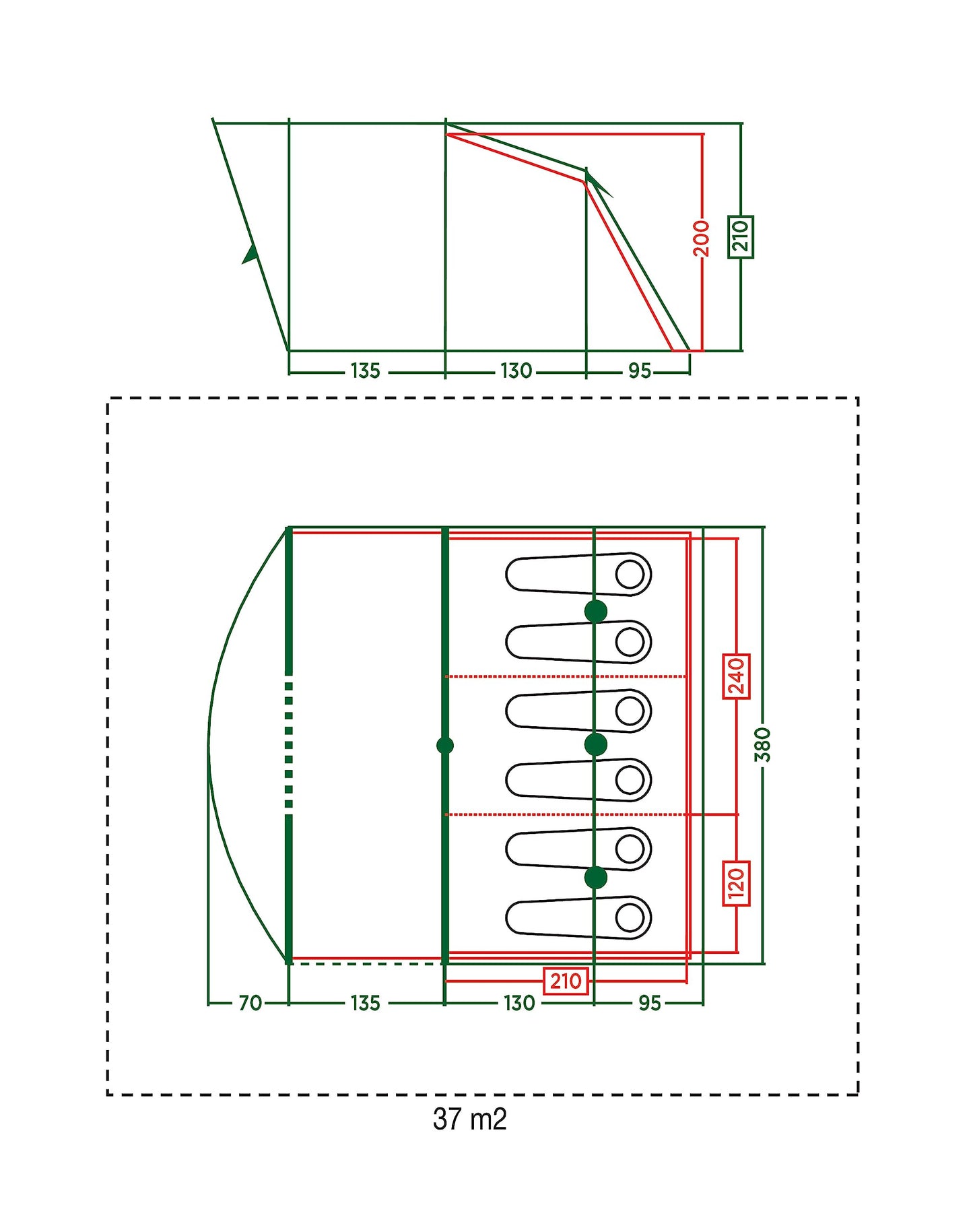 Coleman Tent Vail 6 | Family tent for 6 persons