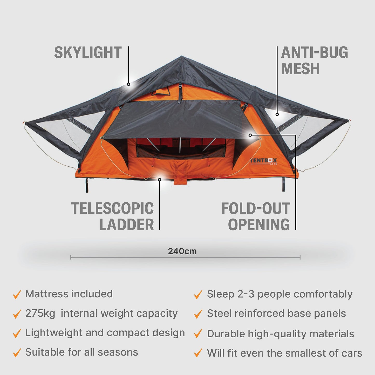 TentBox Lite - Car Roof Top Tent